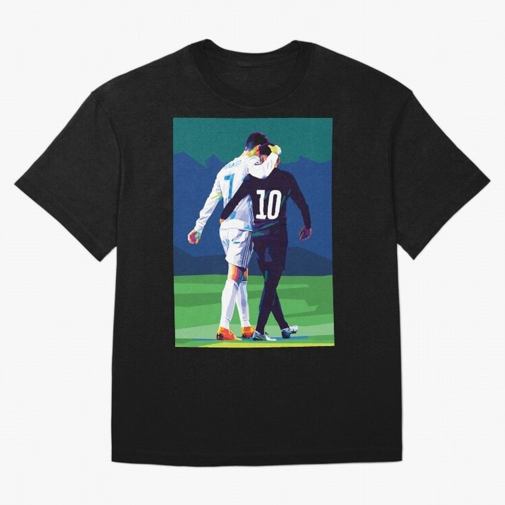 Ronaldo x Neymar Wpap Art Classic T-Shirt Join Supporters Worldwide for Match Day Hype around FIFA World Cup 2026, Haaland and Mbappe, Portugal, Spain and Germany, Football Festival Excitement, Trophy Ambitions, Country Rivalries and Star Player