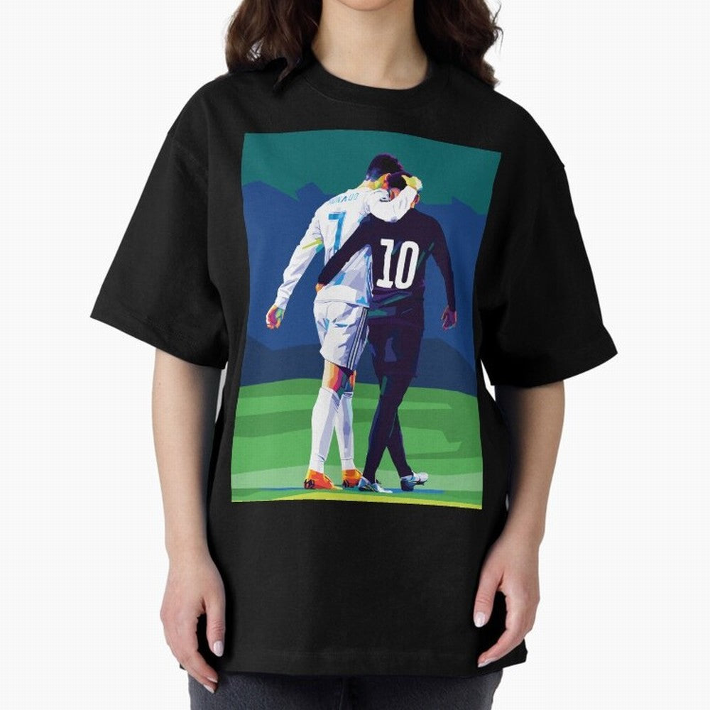 Ronaldo x Neymar Wpap Art Classic T-Shirt Join Supporters Worldwide for Match Day Hype around FIFA World Cup 2026, Haaland and Mbappe, Portugal, Spain and Germany, Football Festival Excitement, Trophy Ambitions, Country Rivalries and Star Player