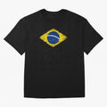 Brazil Flag Design Oversized T-Shirt Share FIFA World Cup 2026 Spirit, Celebrating Argentina, Cristiano Ronaldo, Goal Celebration Energy, Supporter Heritage, Football Icons and Worldwide Tournament Joy; Great for Supporters Who Love Legendary