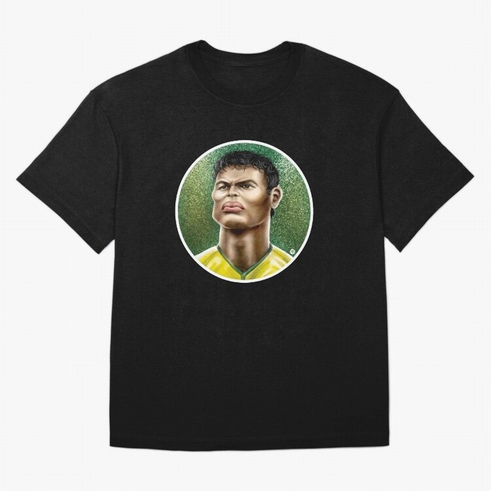 Footballicature : Thiago Silva Classic T-Shirt Bring Champion Energy into FIFA World Cup 2026 USA Canada Mexico Driven by Messi, Neymar and Mbappe, Brazil Energy, Game Day Rituals, Football Legends, Country Pride and the Road to the Final; Created