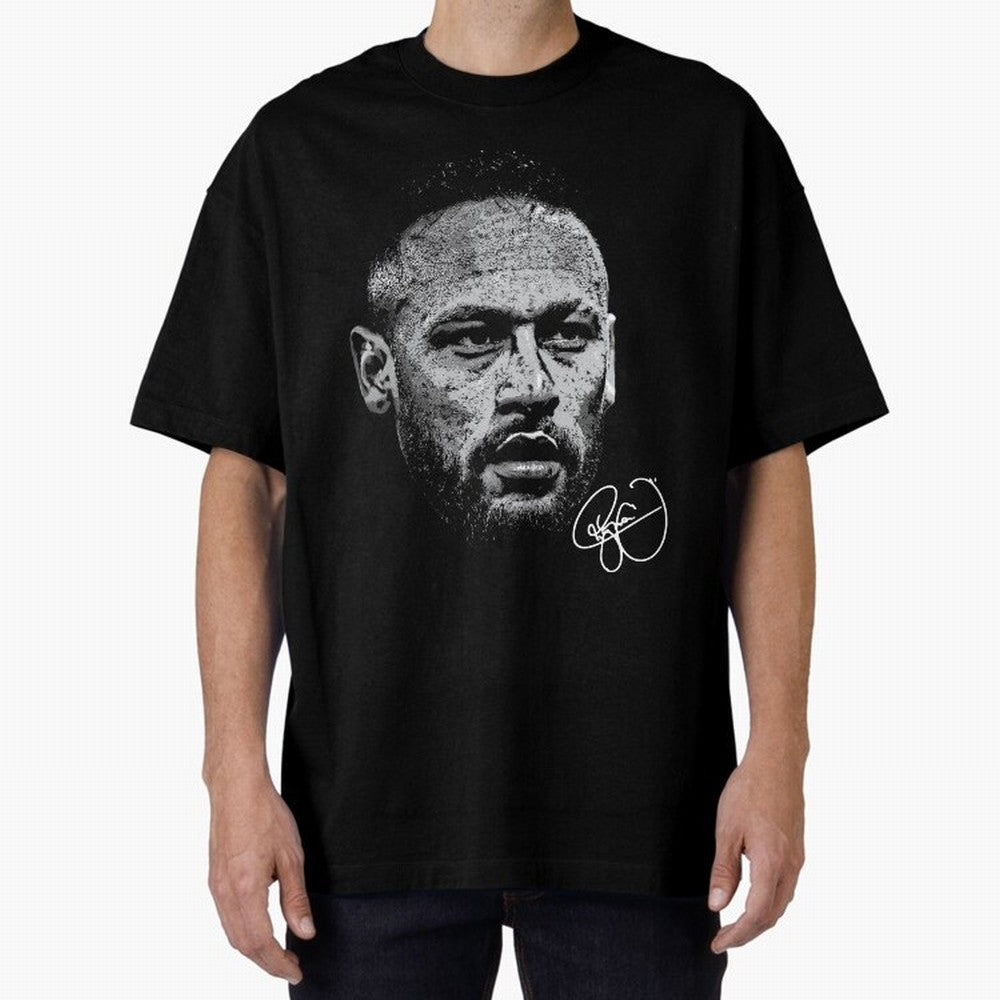 Neymar Signed Oversized T-Shirt Show Passion for the Stars of Global Football Passion for FIFA World Cup 2026 USA Canada Mexico, Celebrating Mbappe and Neymar, England, France and Netherlands, Football Passion, Legendary Performances, Festival