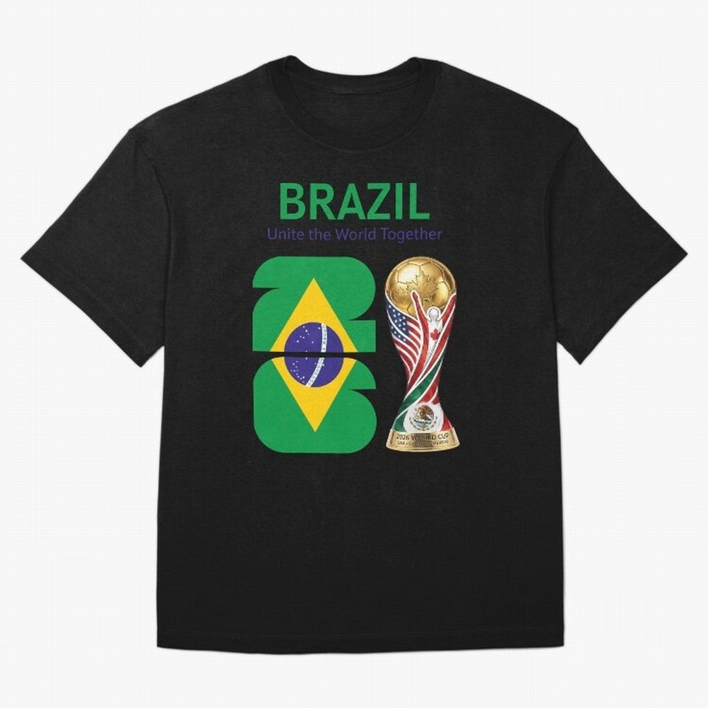 World Cup 2026, IMG 018, BRAZIL 002 Oversized T-Shirt Cheer for FIFA World Cup 2026 for Fans of Neymar and Netherlands, Bringing Football Passion, Legendary Performances, Festival Vibes and Supporter Community; Great for Watch Parties, Sports Bars,