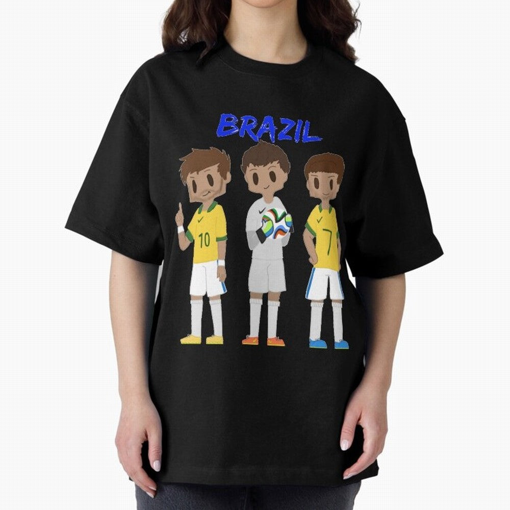 Brazil Essential T-Shirt Celebrate Fan Culture around Match Day Hype around FIFA World Cup 2026 Group Stage, Cristiano Ronaldo, Haaland and CR7, Germany, Supporter Pride, Iconic Celebrations, Legendary Names and Global Match Day Energy; Created for