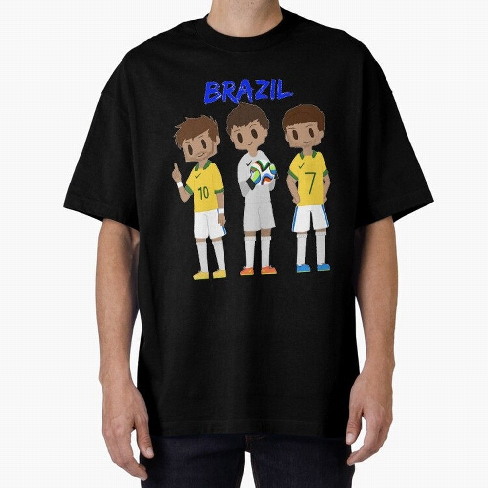 Brazil Essential T-Shirt Celebrate Fan Culture around Match Day Hype around FIFA World Cup 2026 Group Stage, Cristiano Ronaldo, Haaland and CR7, Germany, Supporter Pride, Iconic Celebrations, Legendary Names and Global Match Day Energy; Created for