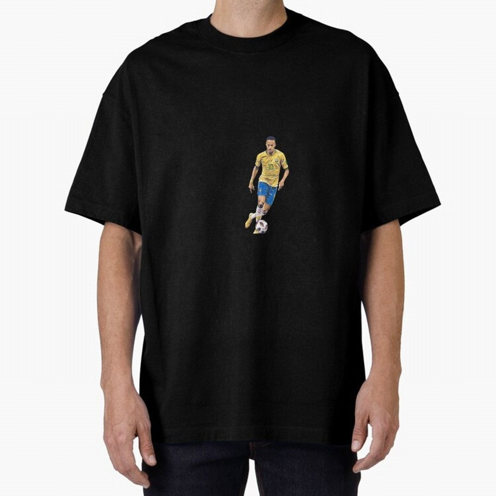 Brazilian Football Player Oversized T-Shirt Bring Bold Fan Energy to FIFA World Cup 2026 USA Canada Mexico Spirit, Celebrating Portugal, Spain and Germany, Messi and Cristiano Ronaldo, Retro Football Energy, Iconic Rivalries, Trophy Chase Drama and