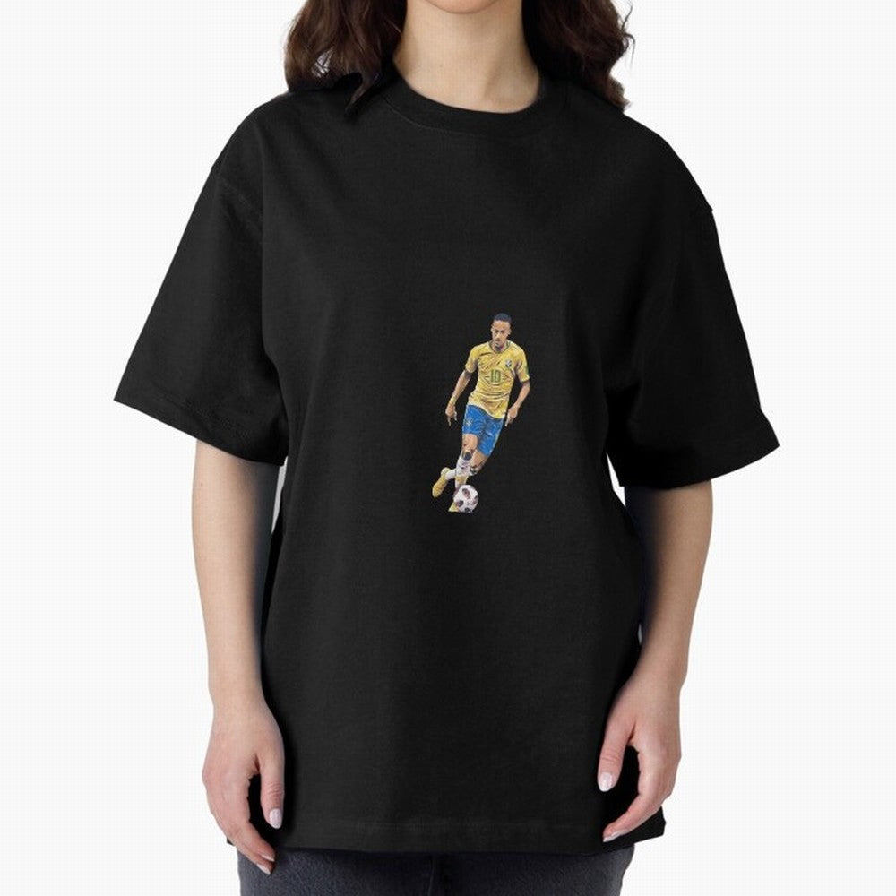 Brazilian Football Player Oversized T-Shirt Bring Bold Fan Energy to FIFA World Cup 2026 USA Canada Mexico Spirit, Celebrating Portugal, Spain and Germany, Messi and Cristiano Ronaldo, Retro Football Energy, Iconic Rivalries, Trophy Chase Drama and