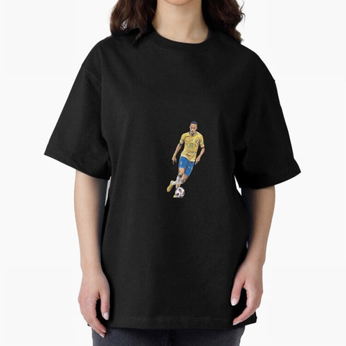 Brazilian Football Player Oversized T-Shirt Bring Bold Fan Energy to FIFA World Cup 2026 USA Canada Mexico Spirit, Celebrating Portugal, Spain and Germany, Messi and Cristiano Ronaldo, Retro Football Energy, Iconic Rivalries, Trophy Chase Drama and