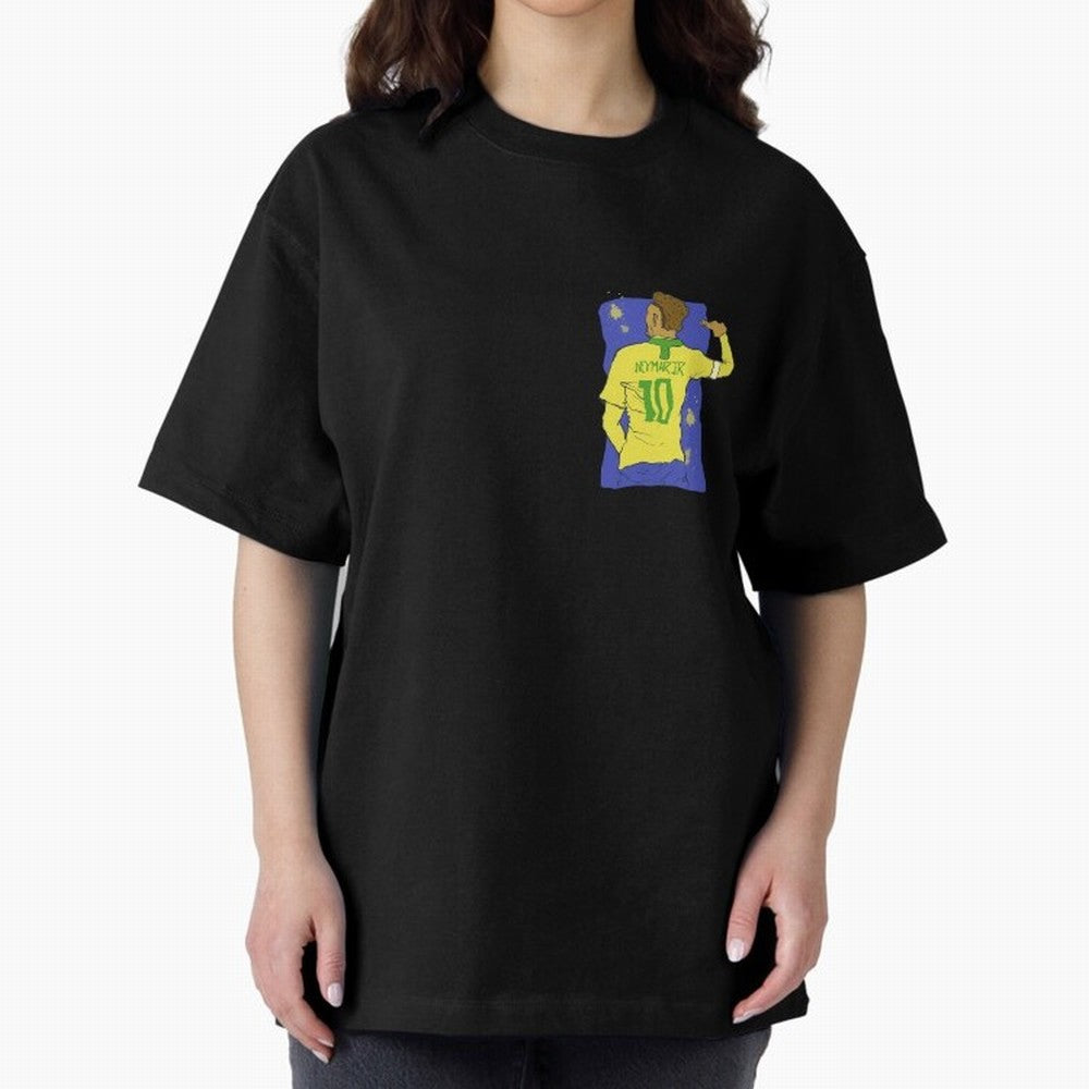 Neymar Jr. in Brazilian Glory Oversized T-Shirt Keep the Legacy of FIFA World Cup 2026 Group Stage Made for Mbappe, Argentina Energy, Worldwide Fan Energy, Dramatic Goals, Stadium Lights and Championship Celebrations; Built for Supporters Chasing