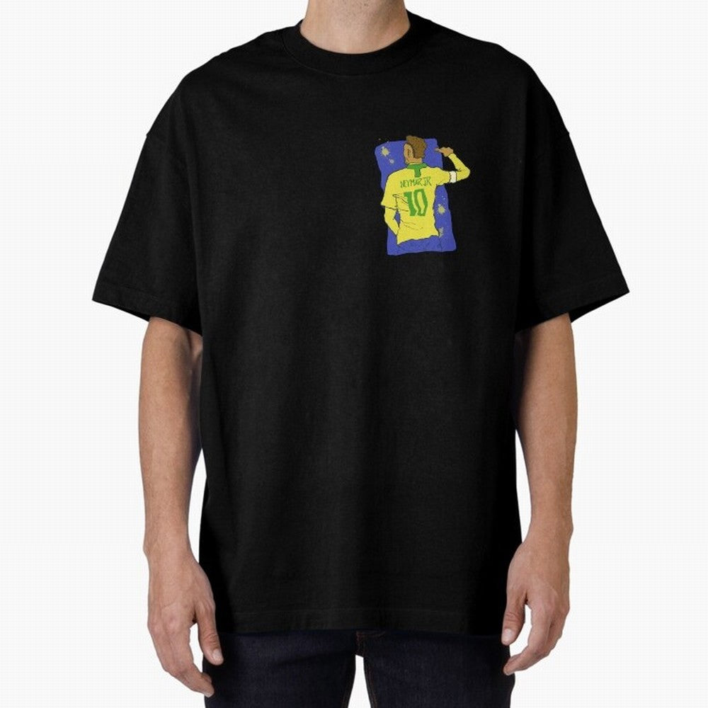 Neymar Jr. in Brazilian Glory Oversized T-Shirt Keep the Legacy of FIFA World Cup 2026 Group Stage Made for Mbappe, Argentina Energy, Worldwide Fan Energy, Dramatic Goals, Stadium Lights and Championship Celebrations; Built for Supporters Chasing