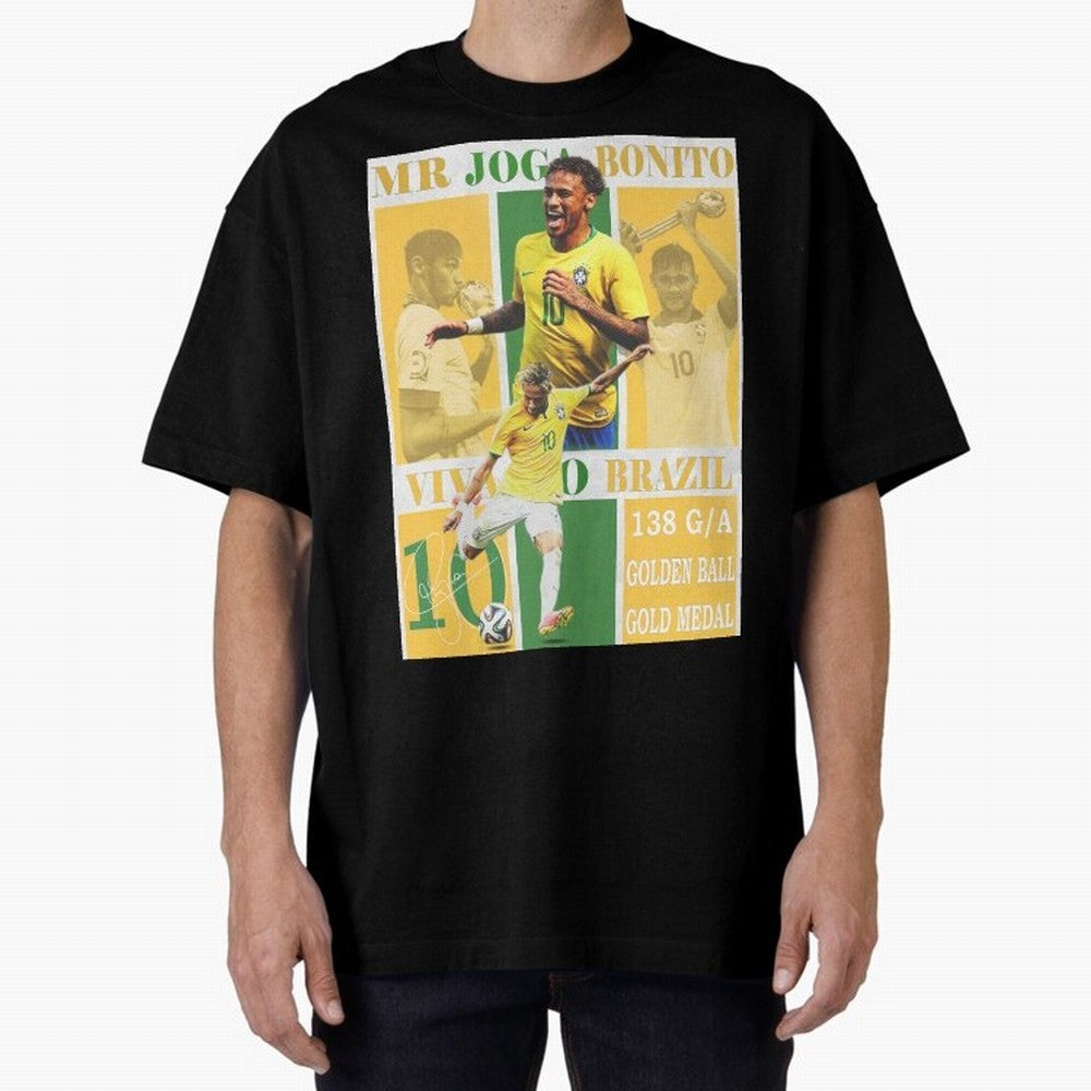Neymar Jr Brazil National Team Soccer Poster - Iconic Selecao Art Print Classic T-Shirt Discover Match Day Hype around FIFA World Cup 2026 Group Stage, Messi, CR7 and Mbappe, England and Germany, Worldwide Fan Energy, Dramatic Goals, Stadium Lights