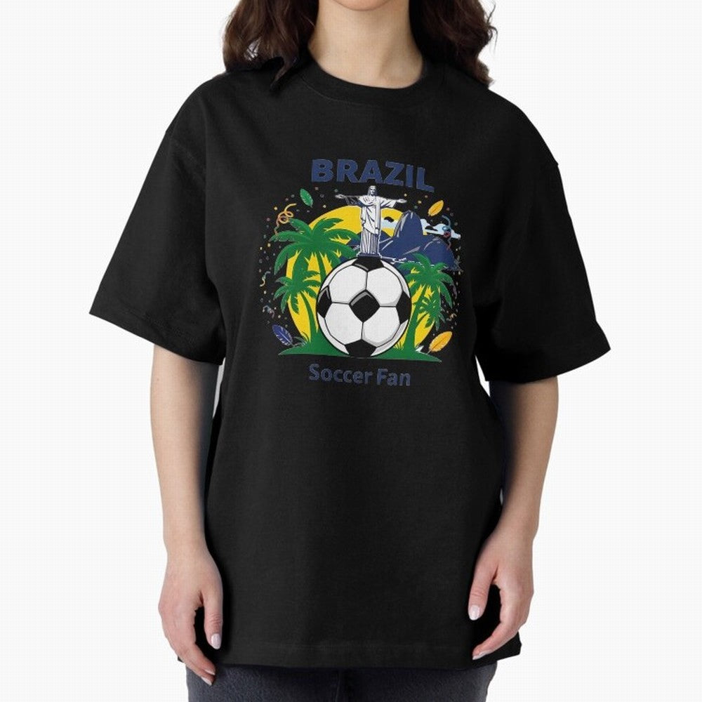 Brazil Soccer Fan T-shirt Classic T-Shirt Follow the Final Road of the FIFA World Cup 2026 USA Canada Mexico Journey through Messi, Neymar and Mbappe Highlights, Portugal Pride, Football History, Final Match Energy, Crowd Noise and Once in a