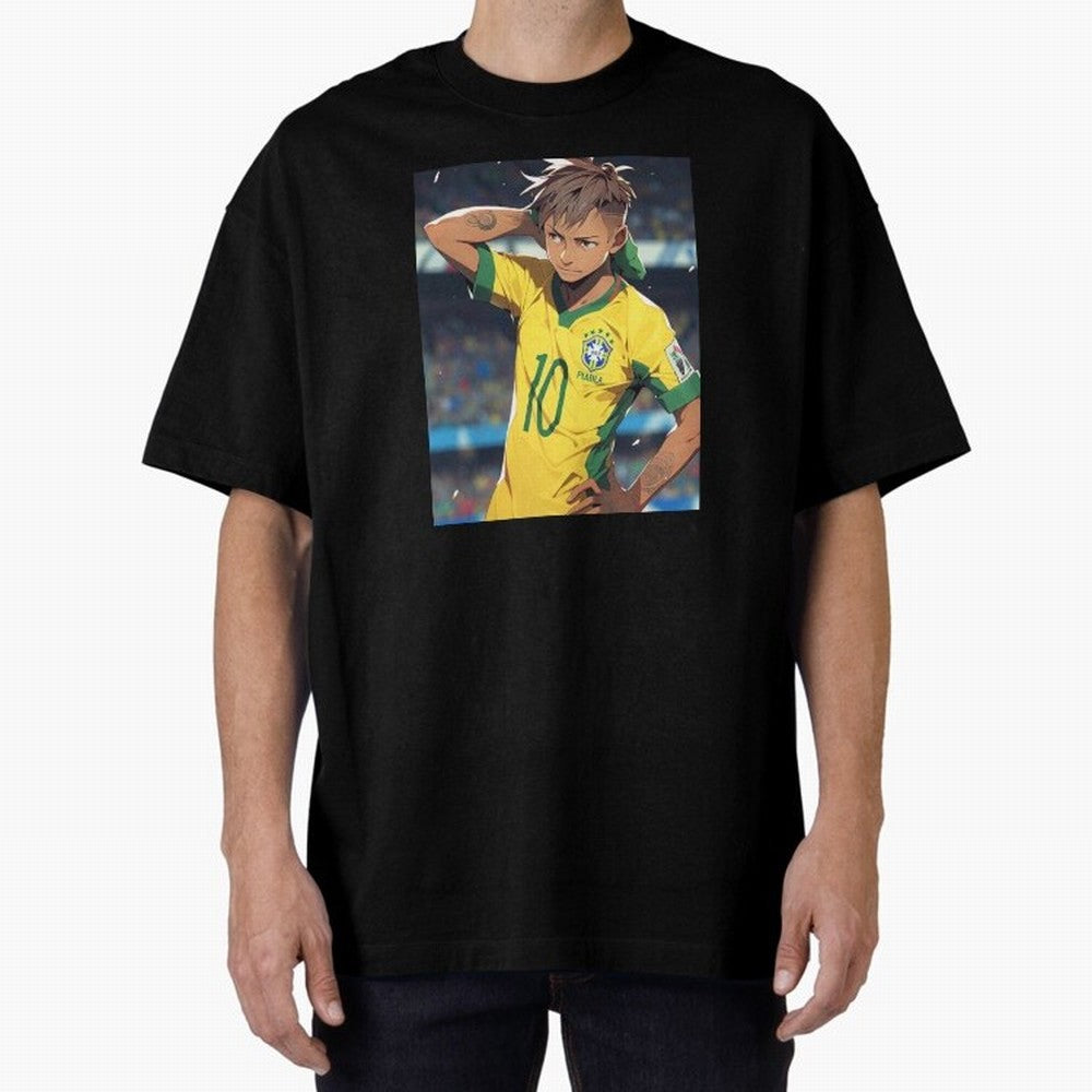 Neymar Anime Soccer Classic T-Shirt Bring Match Day Fire to the FIFA World Cup 2026 USA Canada Mexico Journey through Haaland and Mbappe Highlights, Germany Pride, Football History, Final Match Energy, Crowd Noise and Once in a Lifetime Moments;