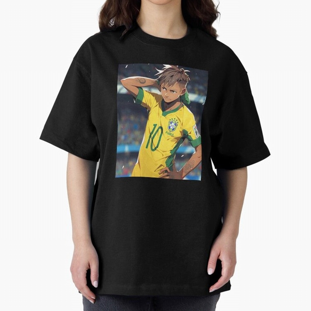 Neymar Anime Soccer Classic T-Shirt Bring Match Day Fire to the FIFA World Cup 2026 USA Canada Mexico Journey through Haaland and Mbappe Highlights, Germany Pride, Football History, Final Match Energy, Crowd Noise and Once in a Lifetime Moments;