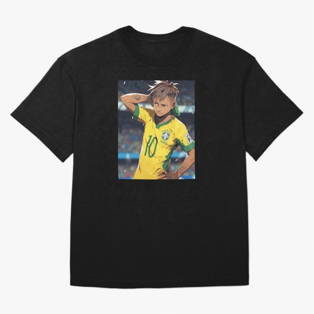 Neymar Anime Soccer Classic T-Shirt Bring Match Day Fire to the FIFA World Cup 2026 USA Canada Mexico Journey through Haaland and Mbappe Highlights, Germany Pride, Football History, Final Match Energy, Crowd Noise and Once in a Lifetime Moments;