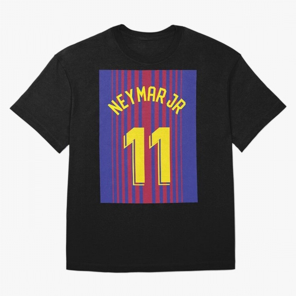 NEYMAR JR FOOTBALL SOCCER JERSEY BARCELONA Oversized T-Shirt Turn Up for Match Day Hype around FIFA World Cup 2026, Haaland and Mbappe, Spain, Tournament Hype, Historic Matchups, Family Viewing Parties and Global Sports Pride; Created for Match Day