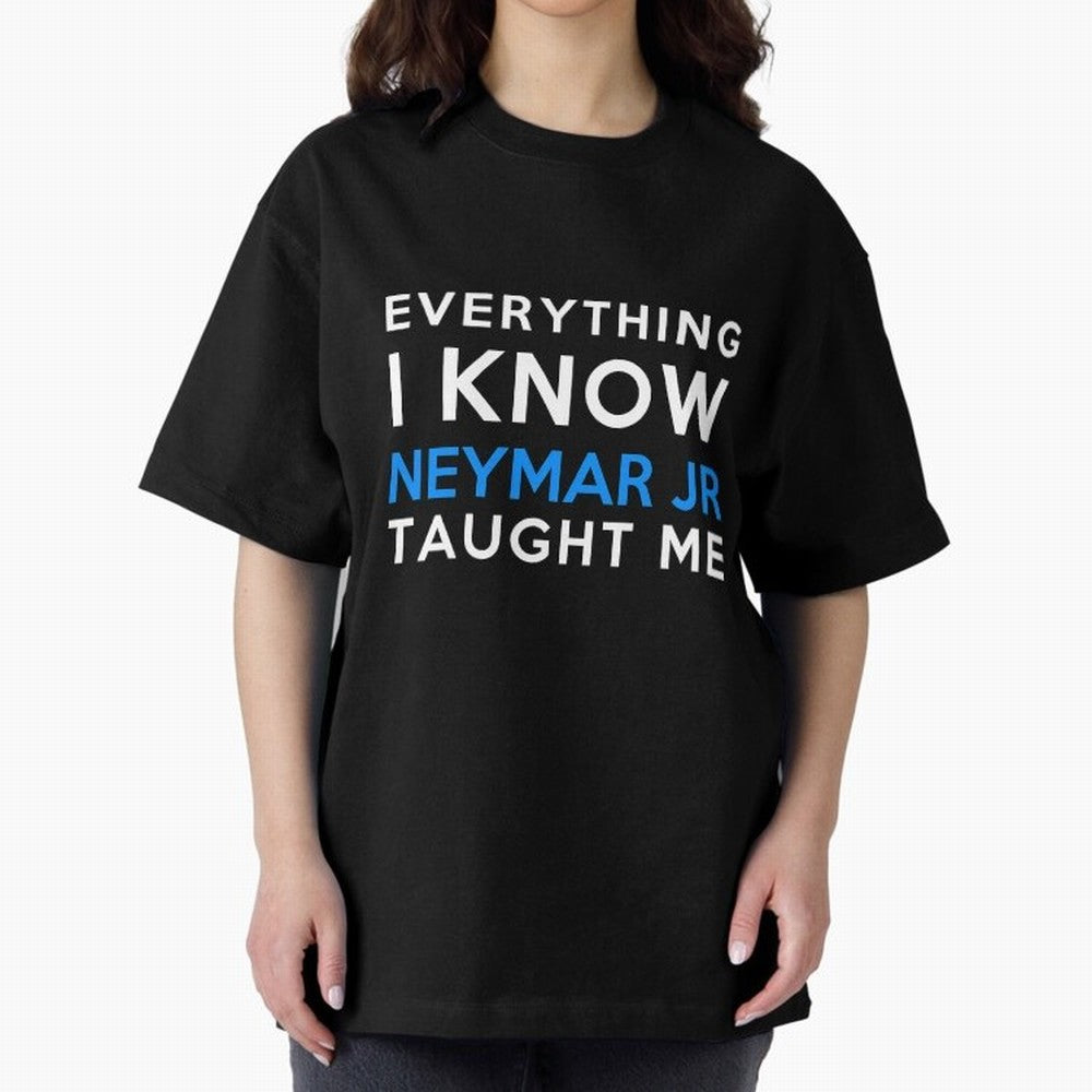 Everything i know - Neymar Jr Oversized T-Shirt Get Ready for Global Football Passion for FIFA World Cup 2026 USA Canada Mexico, Filled with Cristiano Ronaldo, Spain and Netherlands, Sports Nostalgia, International Competition, Famous Players and