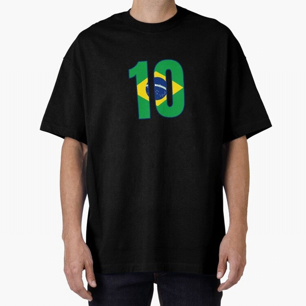 10 - Neymar JR - Brazil Flag Classic T-Shirt Step into FIFA World Cup 2026 USA Canada Mexico Driven by CR7 and Messi, Argentina and Brazil Energy, Worldwide Fan Energy, Dramatic Goals, Stadium Lights and Championship Celebrations; Perfect for