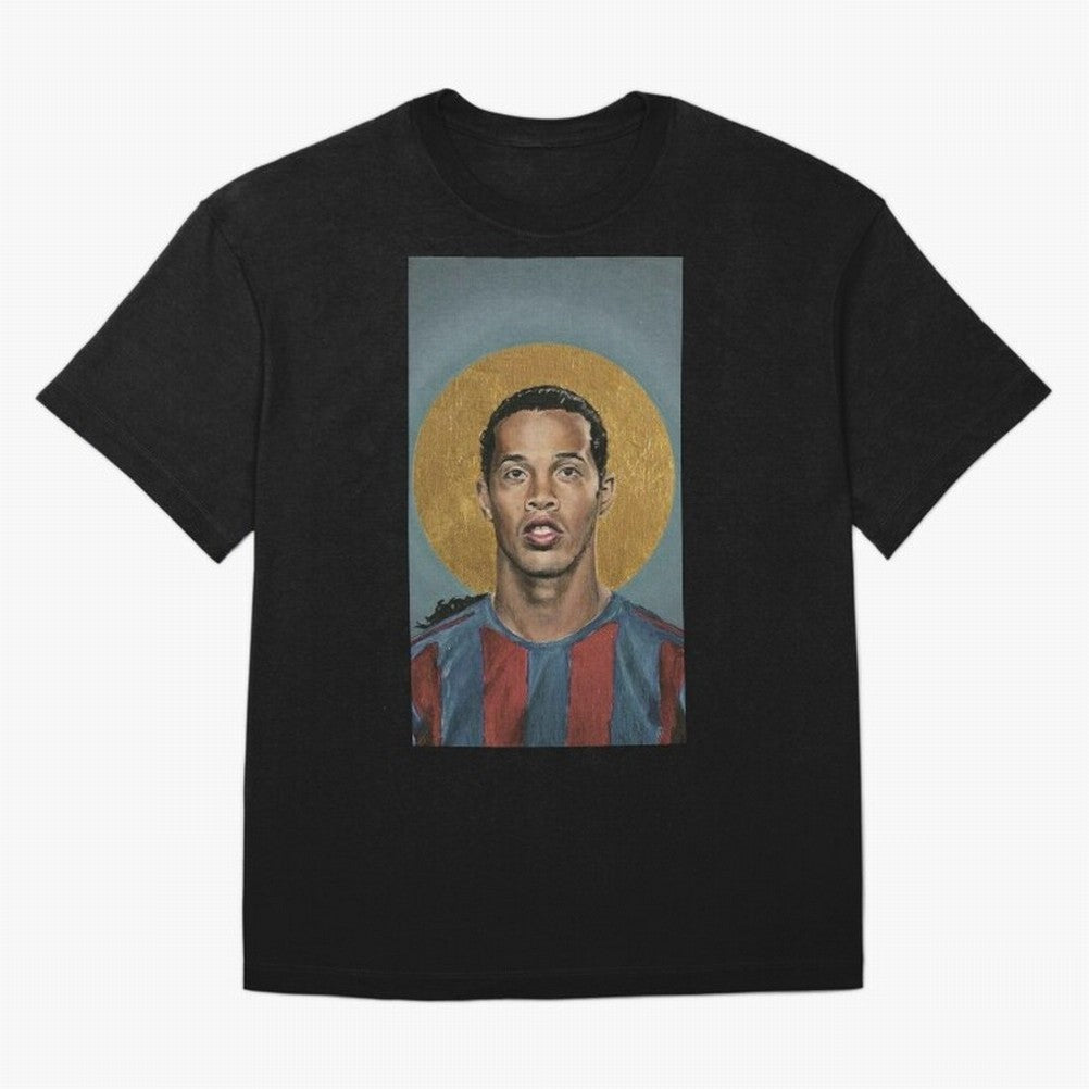 ronaldinho Oversized T-Shirt Join FIFA World Cup 2026 Made for Messi and Cristiano Ronaldo, England Energy, Vintage Soccer Flavor, Modern Football Stars, National Flags and Final Night Emotion; Ideal for Fans Who Follow Messi, Cristiano Ronaldo,