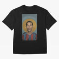 ronaldinho Oversized T-Shirt Join FIFA World Cup 2026 Made for Messi and Cristiano Ronaldo, England Energy, Vintage Soccer Flavor, Modern Football Stars, National Flags and Final Night Emotion; Ideal for Fans Who Follow Messi, Cristiano Ronaldo,