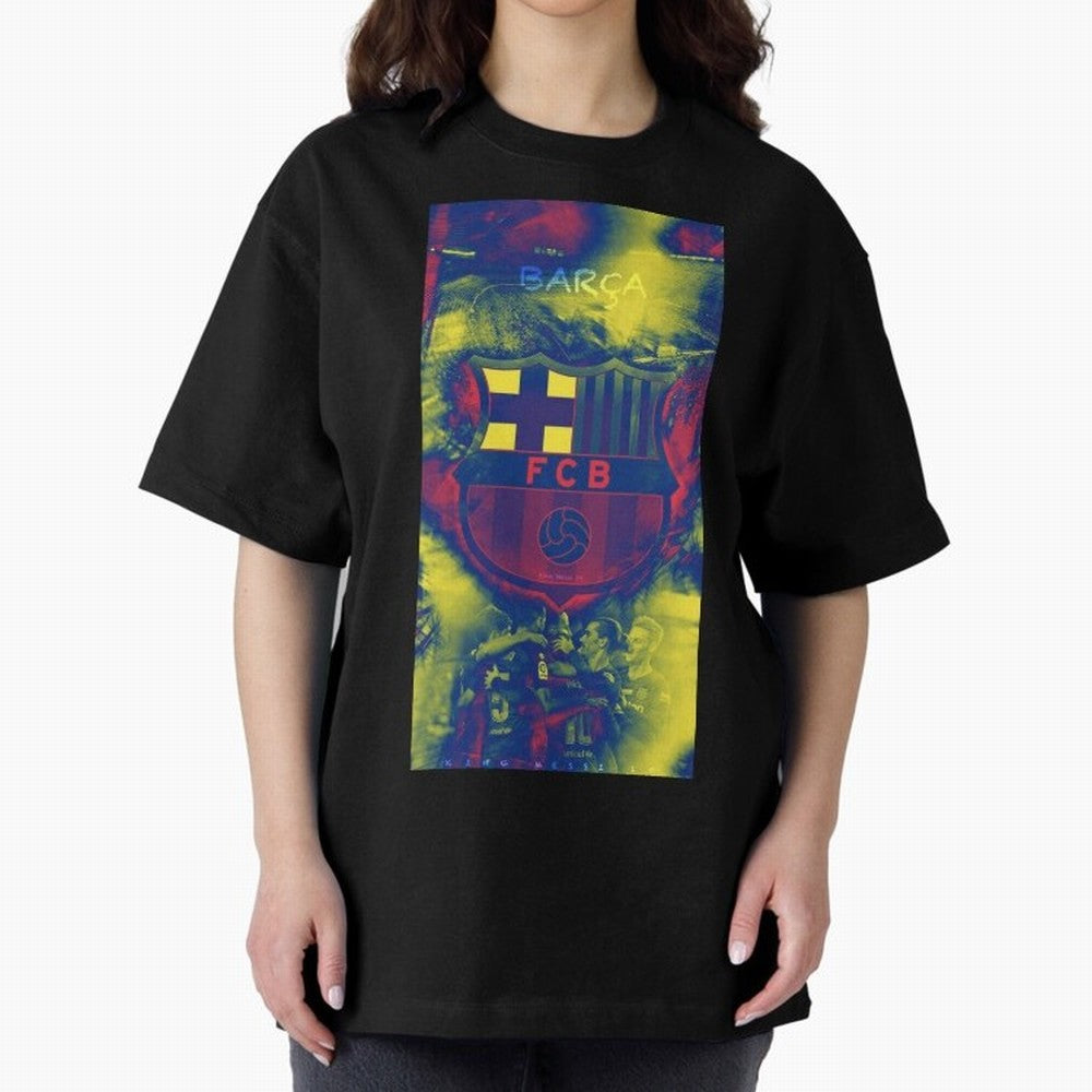 barcelona Oversized T-Shirt Live for the Drama of Global Football Passion for FIFA World Cup 2026, Made for Neymar, Spain, Retro Football Energy, Iconic Rivalries, Trophy Chase Drama and Stadium Atmosphere; Great for Supporters Who Love Legendary