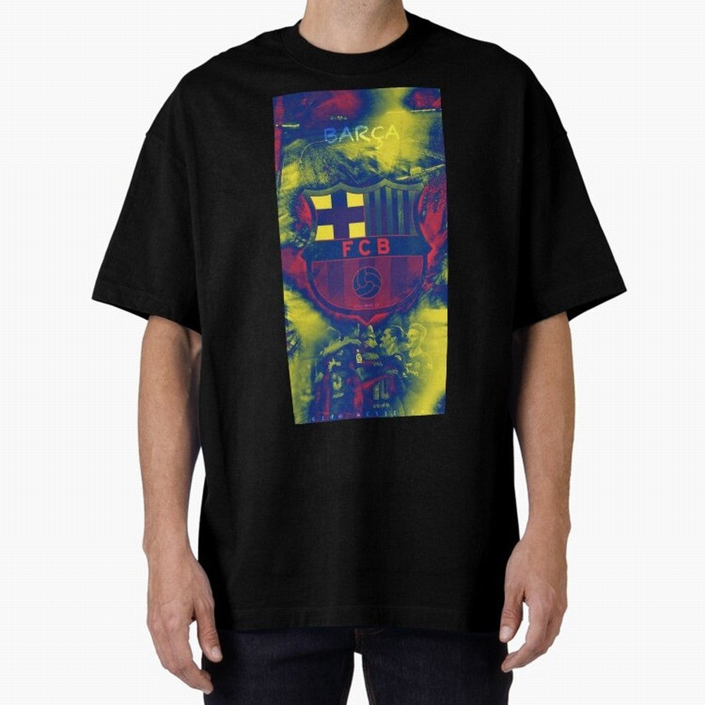 barcelona Oversized T-Shirt Live for the Drama of Global Football Passion for FIFA World Cup 2026, Made for Neymar, Spain, Retro Football Energy, Iconic Rivalries, Trophy Chase Drama and Stadium Atmosphere; Great for Supporters Who Love Legendary