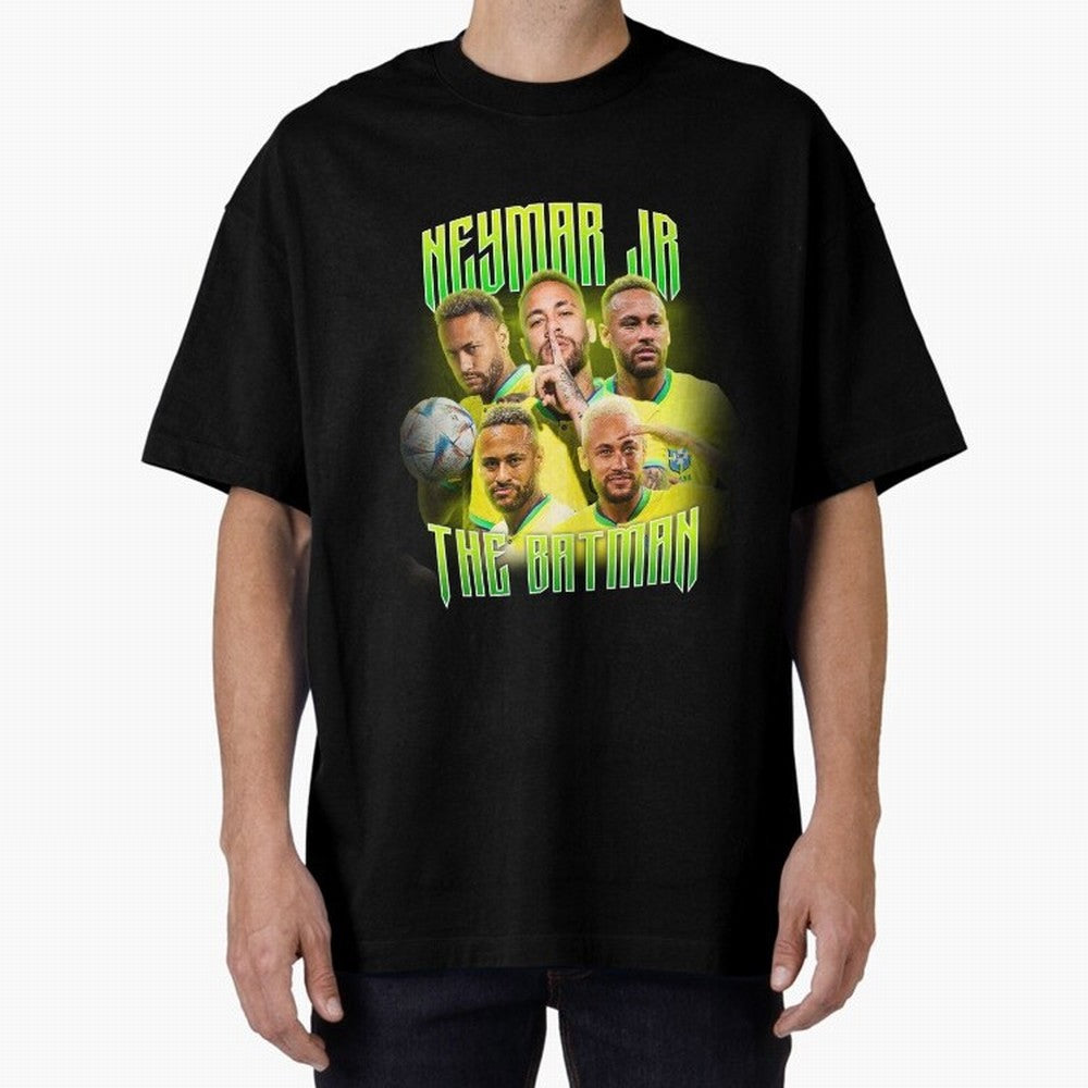Neymar Jr Vintage Style Tee, Bootleg Tee, Bootleg T Shirt, Rap Tee Classic T-Shirt Capture Stadium Memories from FIFA World Cup 2026 Inspired by CR7 and Messi, Argentina and Brazil Energy, Championship Spirit, Famous Goals, Roaring Crowds and