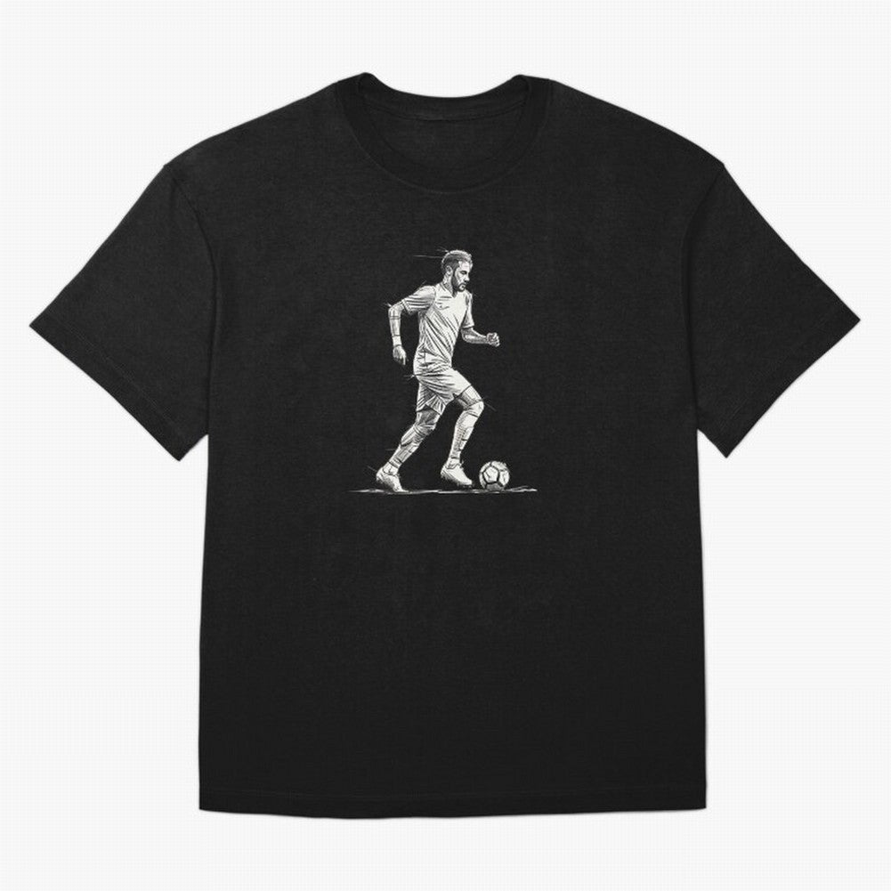 Neymar Jr. - The Dribble King Sketch Classic T-Shirt Make Every Kick Count in FIFA World Cup 2026 Spirit, Celebrating Brazil, Portugal and Argentina, CR7, Champion Mindset, Group Stage Buzz, Knockout Tension and Passionate Fan Culture; Created for
