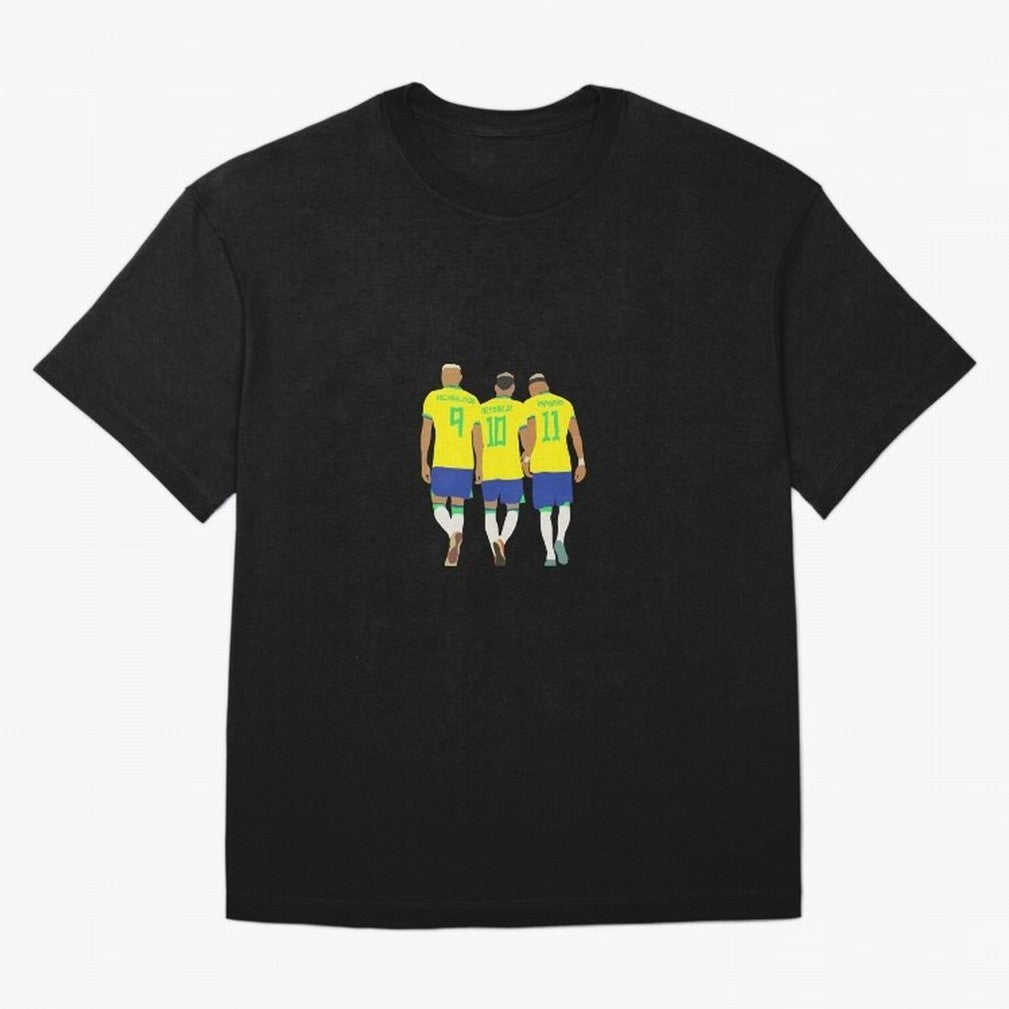 brazil soccer players Oversized T-Shirt Refresh Global Football Passion for FIFA World Cup 2026 Group Stage, Celebrating CR7, Portugal, Spain and Germany, Stadium Chants, National Pride, Trophy Dreams and Unforgettable Football Memories; Ideal for