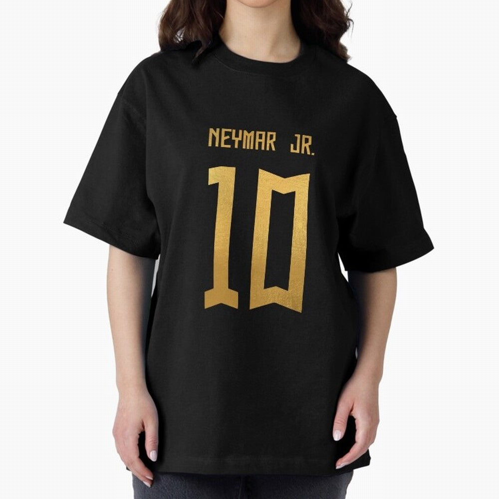 Copy of Neymar Jr Brazil Jersey 2023 Oversized T-Shirt Celebrate Football Heritage in the FIFA World Cup 2026 Journey through Mbappe Highlights, Portugal Pride, Global Supporter Spirit, Legendary Goals, National Colors and Tournament Celebration;