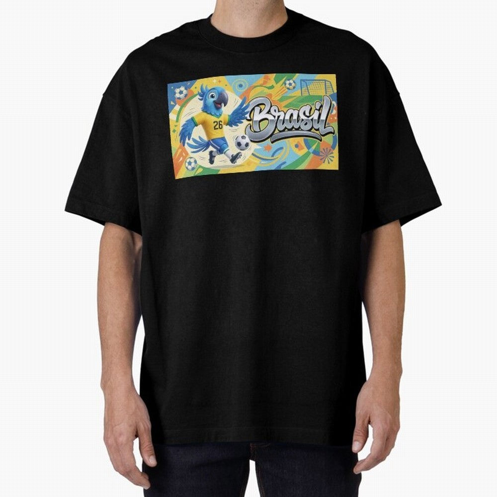 World Cup 2026 Brazil Soccer Team Fan Art Classic T-Shirt Bring Stadium Energy to FIFA World Cup 2026 Group Stage Spirit, Filled with Argentina, Neymar, Haaland and Cristiano Ronaldo, Sports Nostalgia, International Competition, Famous Players and