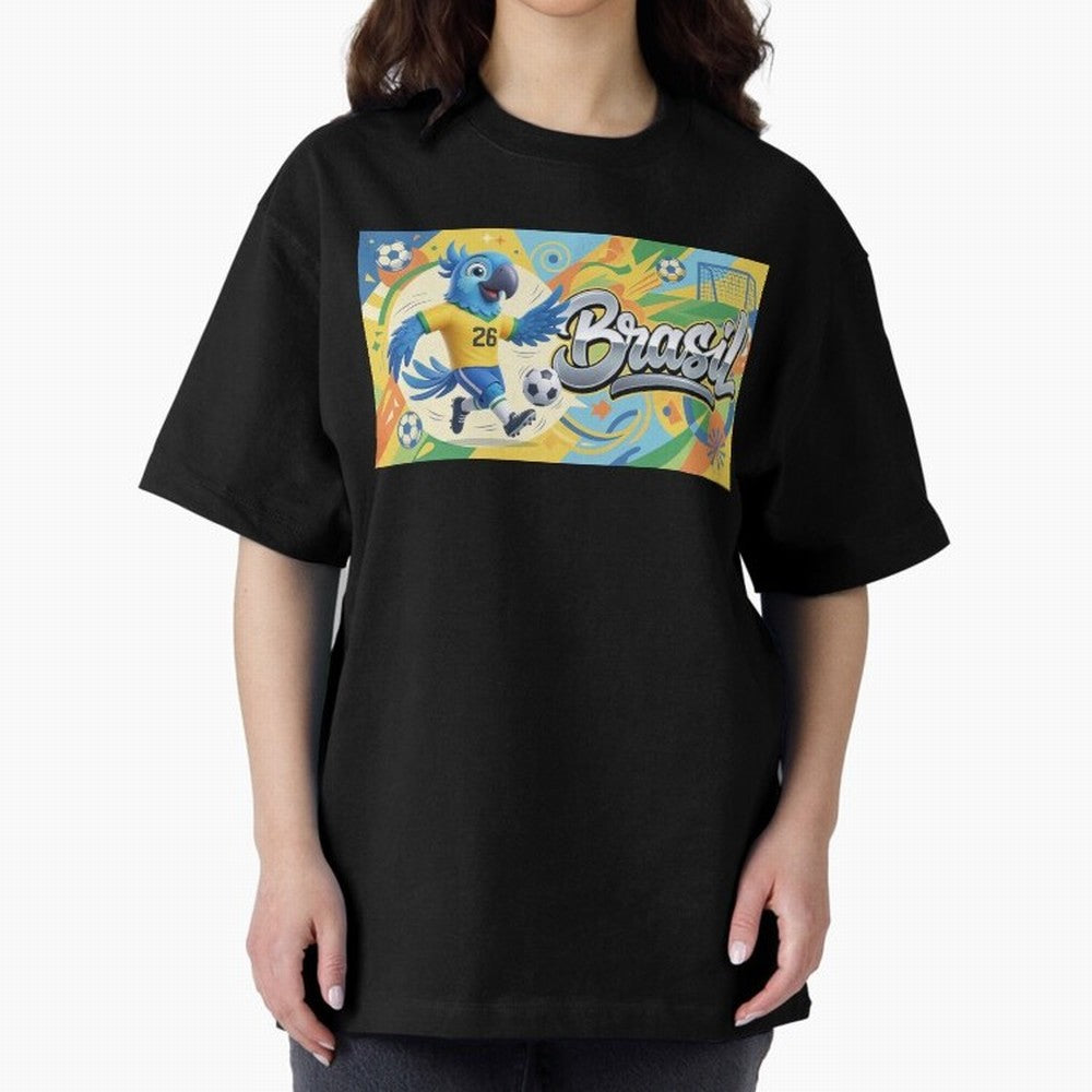 World Cup 2026 Brazil Soccer Team Fan Art Classic T-Shirt Bring Stadium Energy to FIFA World Cup 2026 Group Stage Spirit, Filled with Argentina, Neymar, Haaland and Cristiano Ronaldo, Sports Nostalgia, International Competition, Famous Players and