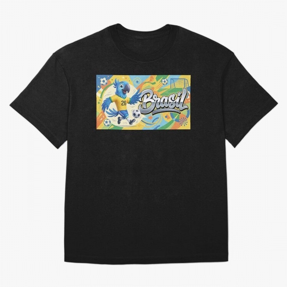World Cup 2026 Brazil Soccer Team Fan Art Classic T-Shirt Bring Stadium Energy to FIFA World Cup 2026 Group Stage Spirit, Filled with Argentina, Neymar, Haaland and Cristiano Ronaldo, Sports Nostalgia, International Competition, Famous Players and