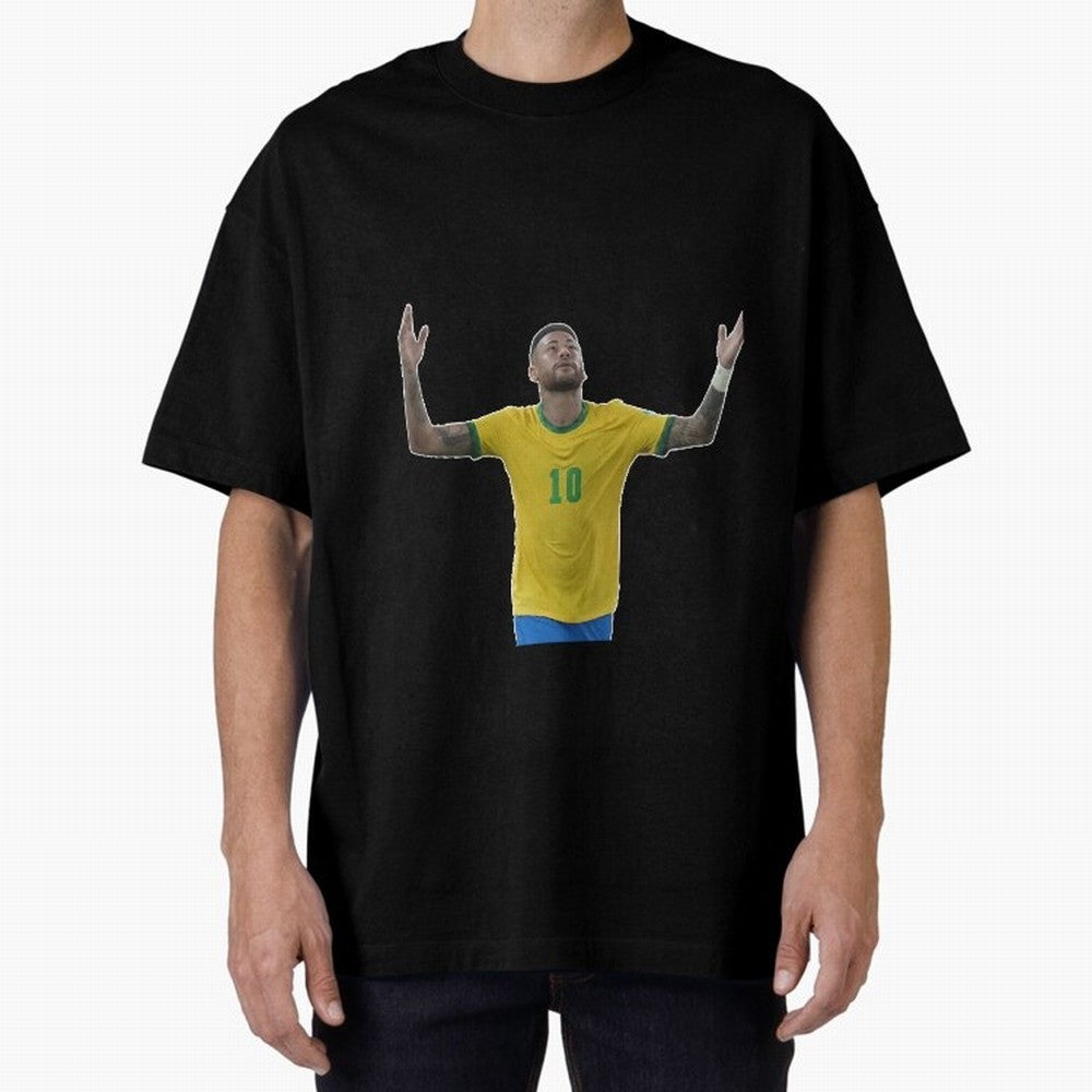 Neymar Jr. - Football Superstar Oversized T-Shirt Turn Football Passion into Match Day Hype around FIFA World Cup 2026, Messi, Spain, Football Passion, Legendary Performances, Festival Vibes and Supporter Community; Created for Match Day Parties,