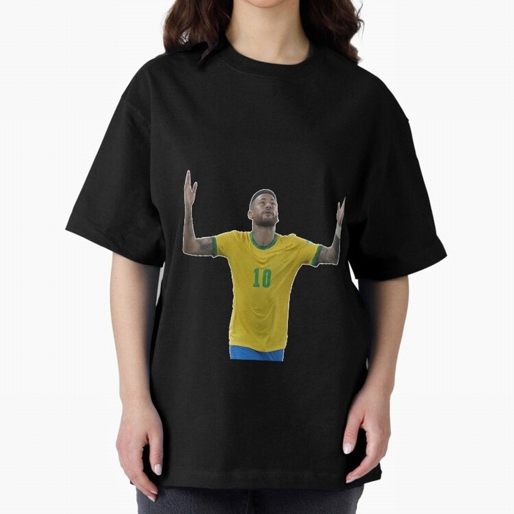 Neymar Jr. - Football Superstar Oversized T-Shirt Turn Football Passion into Match Day Hype around FIFA World Cup 2026, Messi, Spain, Football Passion, Legendary Performances, Festival Vibes and Supporter Community; Created for Match Day Parties,