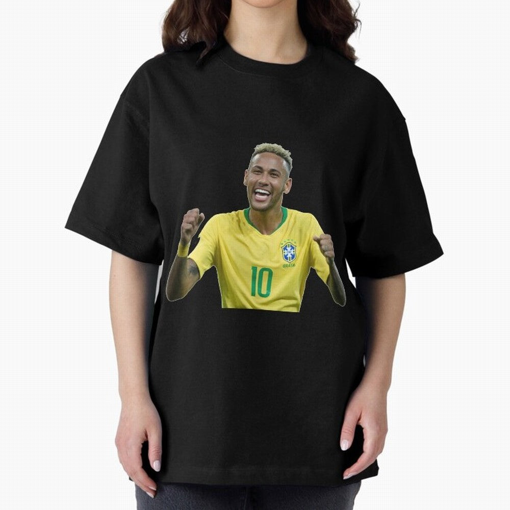 Neymar JR Cheering Premium T-Shirt Back the Journey through Global Football Passion for FIFA World Cup 2026 Group Stage, Centered on CR7, Argentina, France and Brazil, Goal Celebration Energy, Supporter Heritage, Football Icons and Worldwide