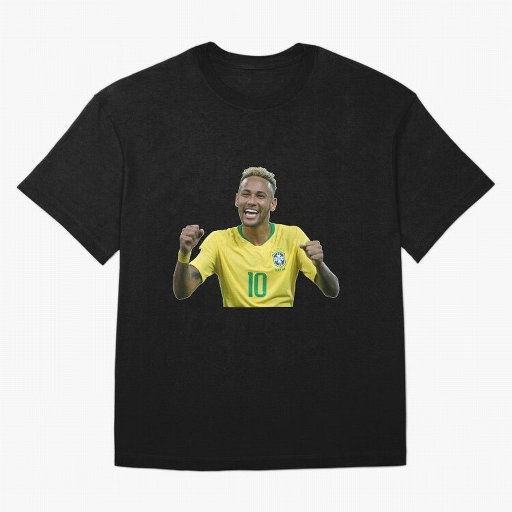 Neymar JR Cheering Premium T-Shirt Back the Journey through Global Football Passion for FIFA World Cup 2026 Group Stage, Centered on CR7, Argentina, France and Brazil, Goal Celebration Energy, Supporter Heritage, Football Icons and Worldwide