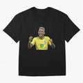 Neymar JR Cheering Premium T-Shirt Back the Journey through Global Football Passion for FIFA World Cup 2026 Group Stage, Centered on CR7, Argentina, France and Brazil, Goal Celebration Energy, Supporter Heritage, Football Icons and Worldwide