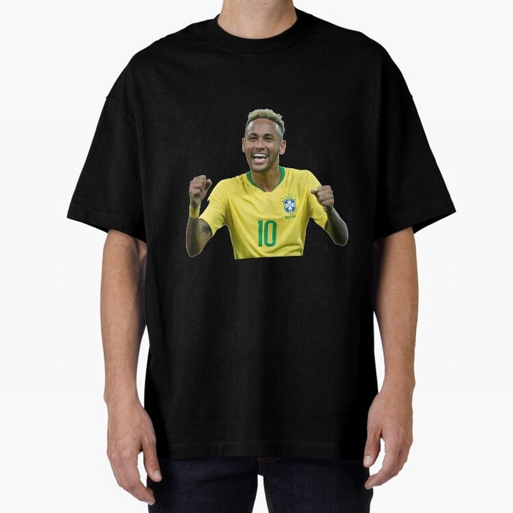 Neymar JR Cheering Premium T-Shirt Back the Journey through Global Football Passion for FIFA World Cup 2026 Group Stage, Centered on CR7, Argentina, France and Brazil, Goal Celebration Energy, Supporter Heritage, Football Icons and Worldwide