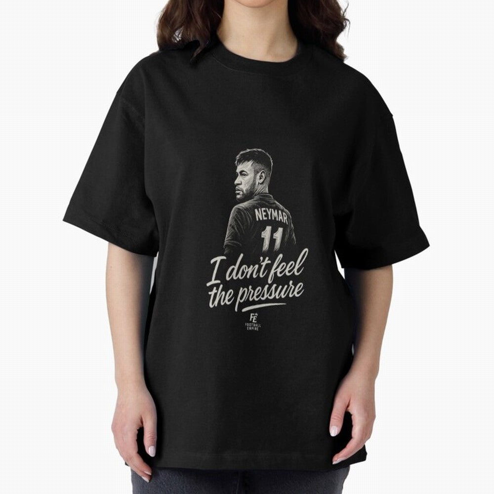 I Don¡¯t Feel The Pressure ¨C Neymar Inspired Street Football Art | Football Empire Graphic T-Shirt Build Global Football Passion for FIFA World Cup 2026 USA Canada Mexico, with Haaland and Mbappe, Argentina and Brazil, Game Day Rituals, Football