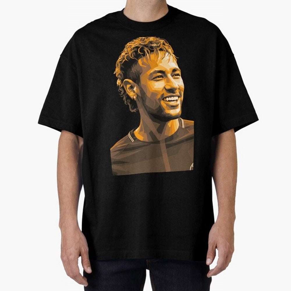 Neymar Oversized T-Shirt Mark Match Day Hype around FIFA World Cup 2026 Group Stage, CR7, England, Match Day Excitement, Supporter Culture, Golden Goals and Global Football Passion; Perfect for Supporters Who Want Bold Football Energy, Global Pride