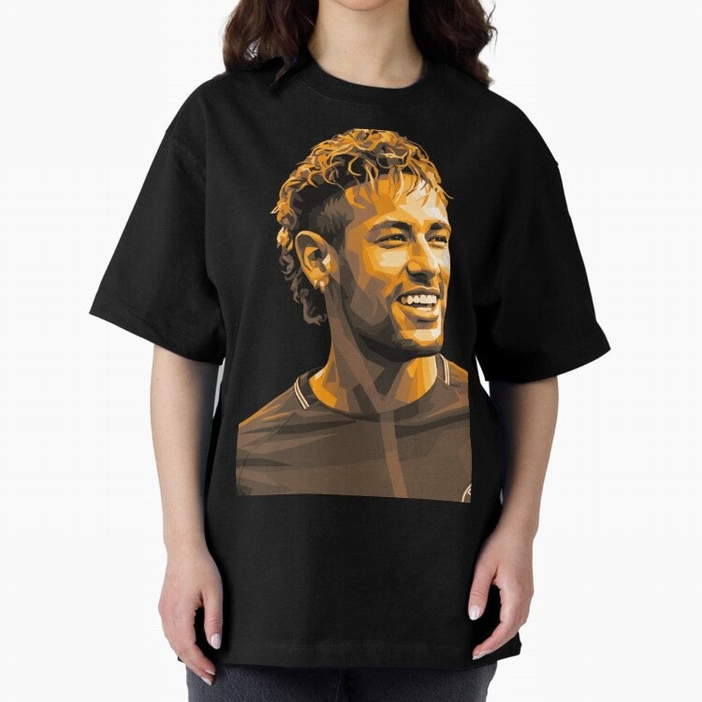 Neymar Oversized T-Shirt Mark Match Day Hype around FIFA World Cup 2026 Group Stage, CR7, England, Match Day Excitement, Supporter Culture, Golden Goals and Global Football Passion; Perfect for Supporters Who Want Bold Football Energy, Global Pride