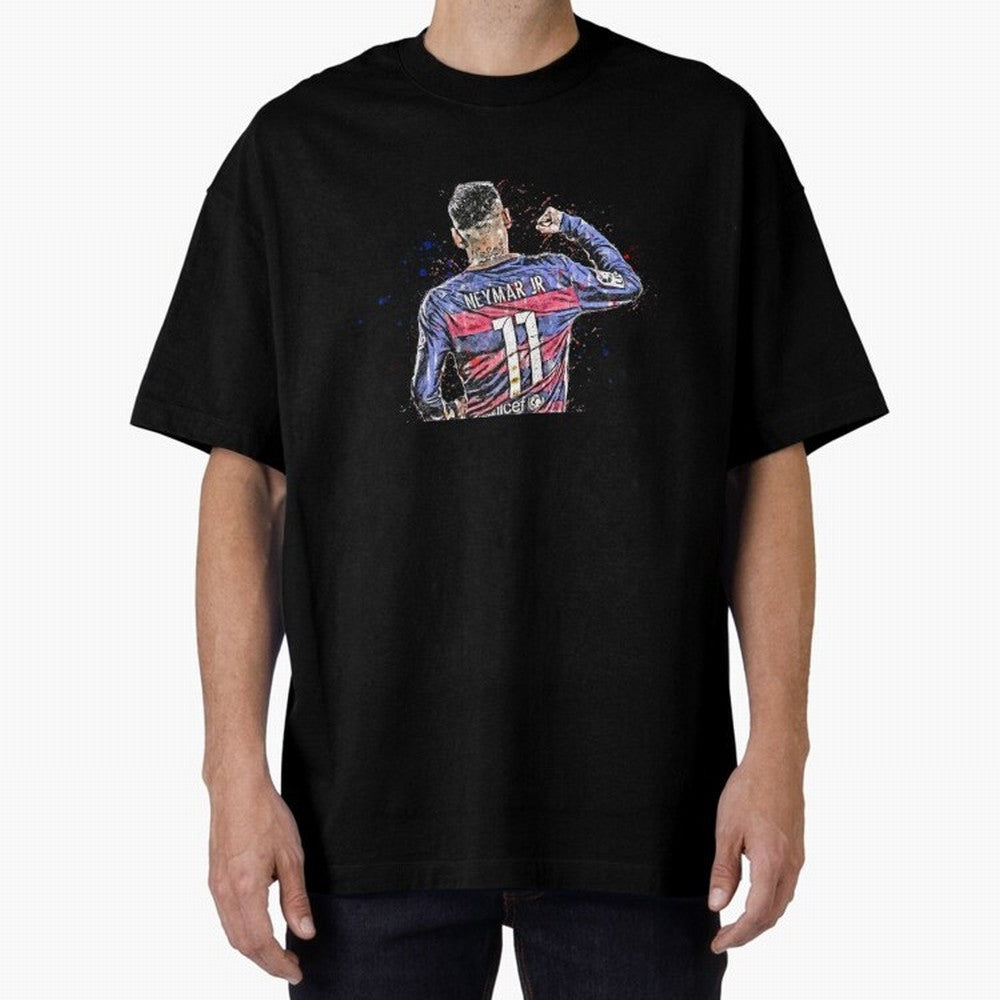 Neymar Neymar Oversized T-Shirt Follow the Road to FIFA World Cup 2026 Group Stage for Fans of Mbappe and Portugal, Spain and Germany, Bringing Worldwide Fan Energy, Dramatic Goals, Stadium Lights and Championship Celebrations; Perfect for Fans,