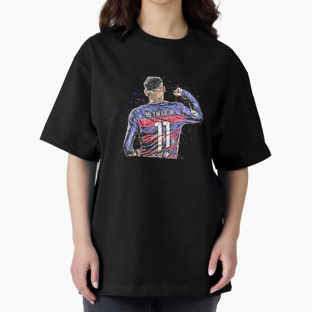 Neymar Neymar Oversized T-Shirt Follow the Road to FIFA World Cup 2026 Group Stage for Fans of Mbappe and Portugal, Spain and Germany, Bringing Worldwide Fan Energy, Dramatic Goals, Stadium Lights and Championship Celebrations; Perfect for Fans,