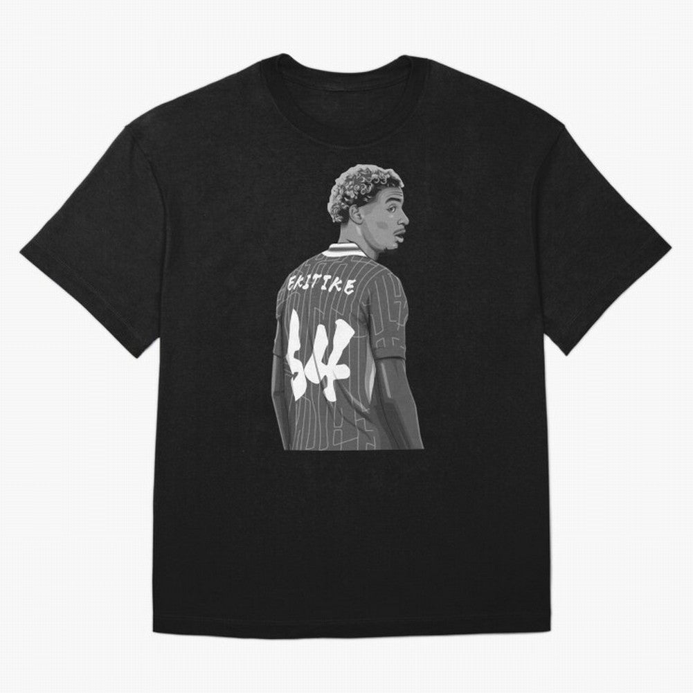 Hugo Ekitike Black and White Version Classic T-Shirt Support the Legends of the FIFA World Cup 2026 USA Canada Mexico Journey through Mbappe Highlights, France and Portugal Pride, Vintage Soccer Flavor, Modern Football Stars, National Flags and