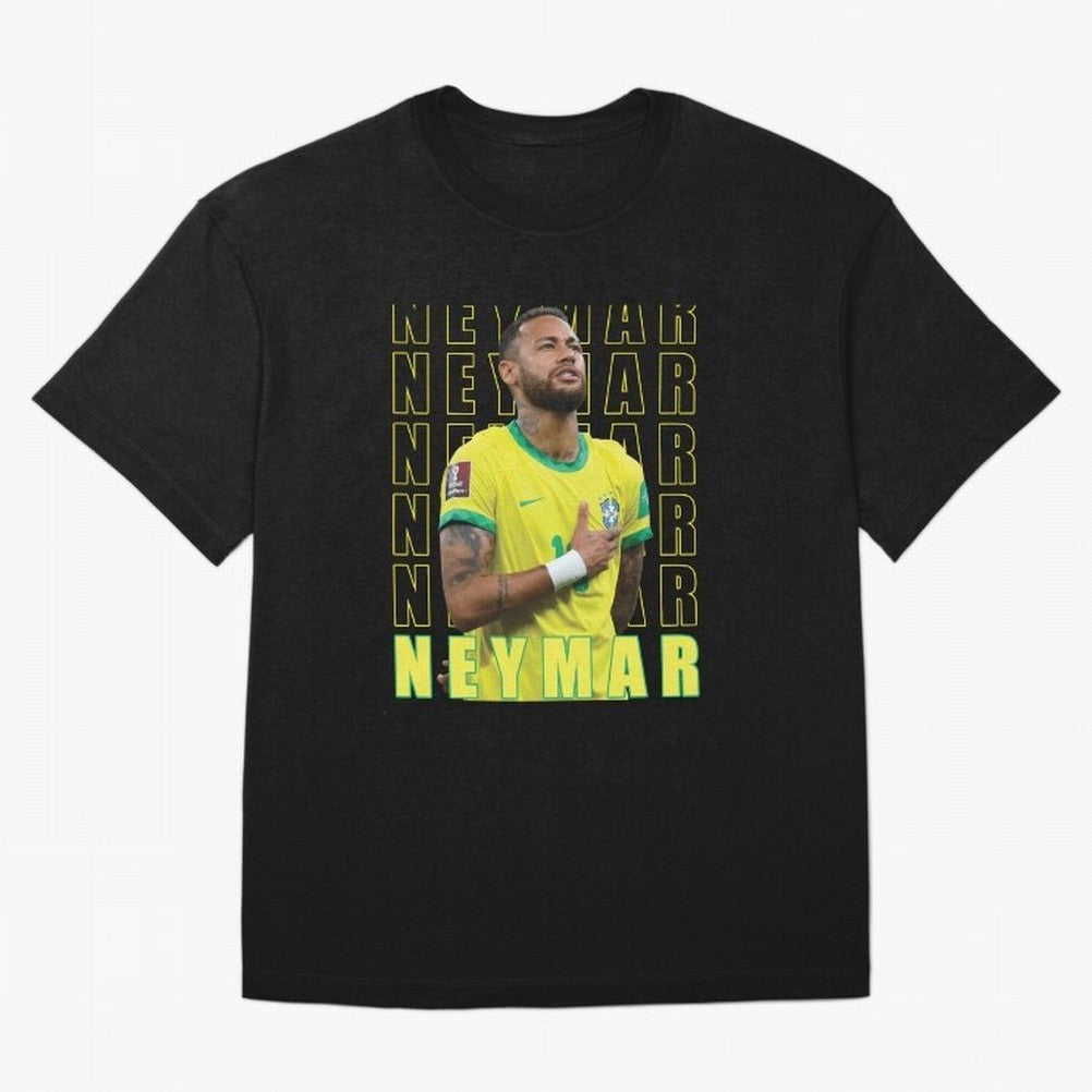 Neymar Brazil Design Oversized T-Shirt Get Ready for the FIFA World Cup 2026 USA Canada Mexico Journey through Mbappe and Neymar Highlights, Brazil, Portugal and Argentina Pride, Classic Soccer Heritage, Championship Pressure, Fan Loyalty and
