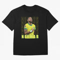 Neymar Brazil Design Oversized T-Shirt Get Ready for the FIFA World Cup 2026 USA Canada Mexico Journey through Mbappe and Neymar Highlights, Brazil, Portugal and Argentina Pride, Classic Soccer Heritage, Championship Pressure, Fan Loyalty and