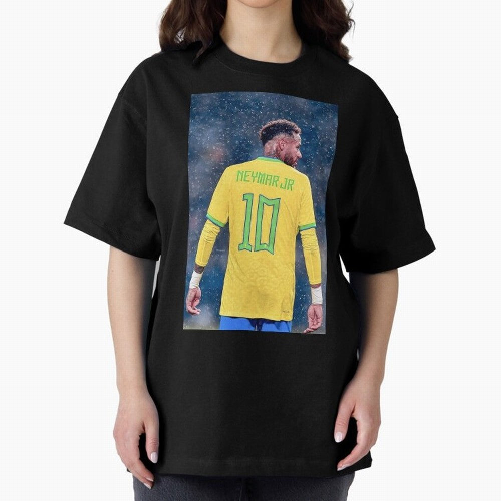 Neymar 10 Brasil world cup 2022 Oversized T-Shirt Join Supporters Worldwide for FIFA World Cup 2026 Spirit, Driven by Brazil, Portugal and Argentina, CR7 and Messi, Game Day Rituals, Football Legends, Country Pride and the Road to the Final;