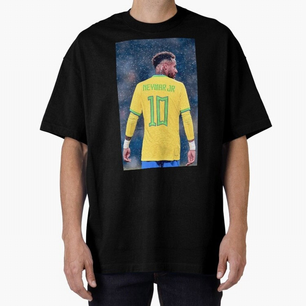 Neymar 10 Brasil world cup 2022 Oversized T-Shirt Join Supporters Worldwide for FIFA World Cup 2026 Spirit, Driven by Brazil, Portugal and Argentina, CR7 and Messi, Game Day Rituals, Football Legends, Country Pride and the Road to the Final;