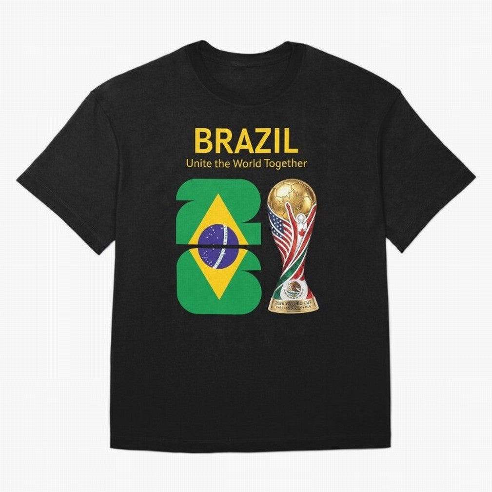 World Cup 2026, IMG 017, BRAZIL 001 Classic T-Shirt Cheer for Global Football Passion for FIFA World Cup 2026 USA Canada Mexico, Built around Cristiano Ronaldo, Haaland and CR7, Argentina, Goal Celebration Energy, Supporter Heritage, Football Icons