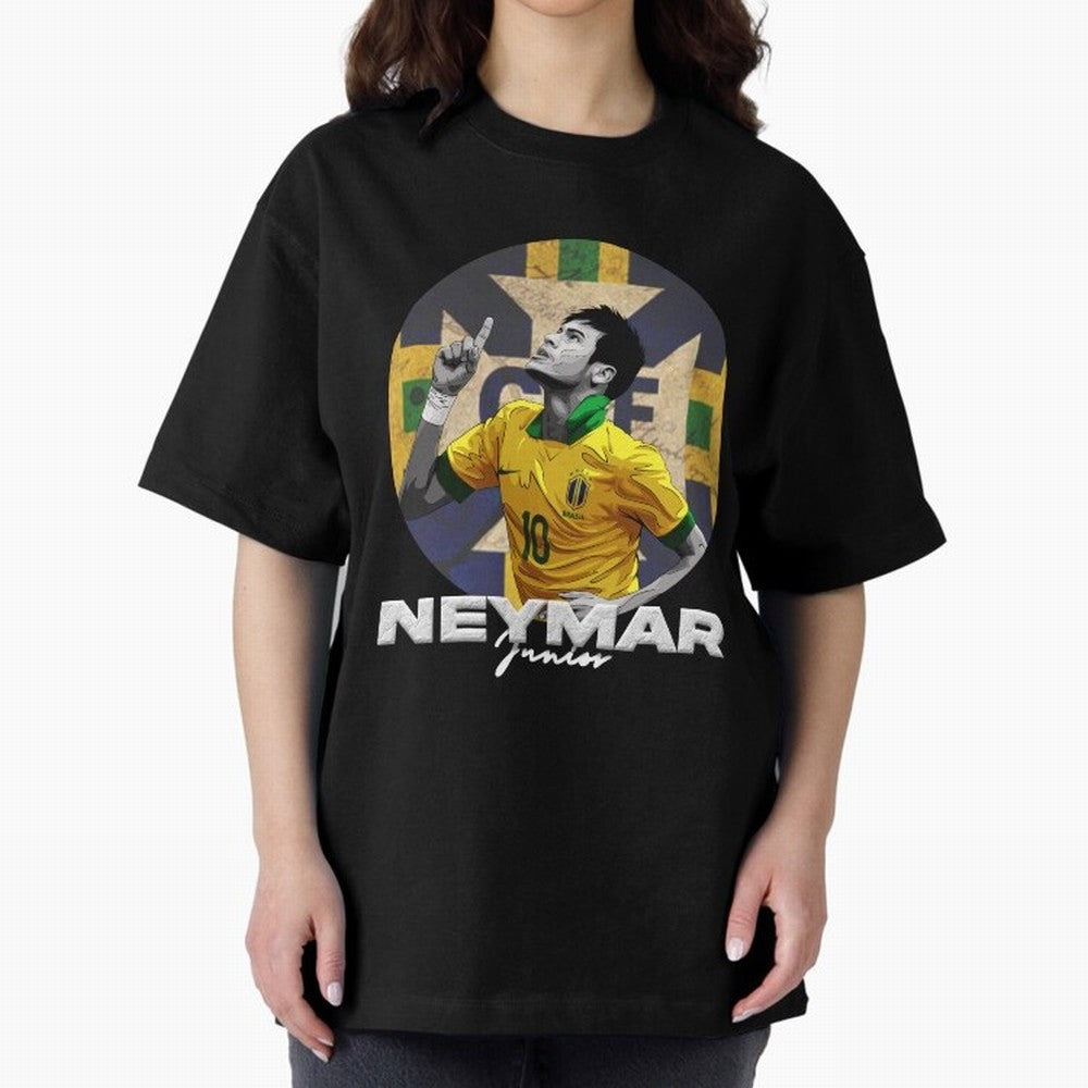Neymar Junior Oversized T-Shirt Capture FIFA World Cup 2026 Group Stage Spirit, Celebrating Netherlands, Messi, Sports Nostalgia, International Competition, Famous Players and Unforgettable Victories; Made for Collectors Who Enjoy Iconic Players,
